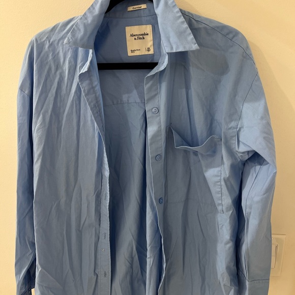 Abercrombie Oversized Poplin Button Up - Picture 2 of 5